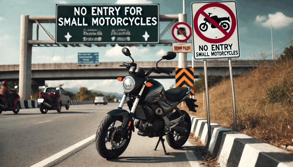 125ccバイクで走れない道路は?